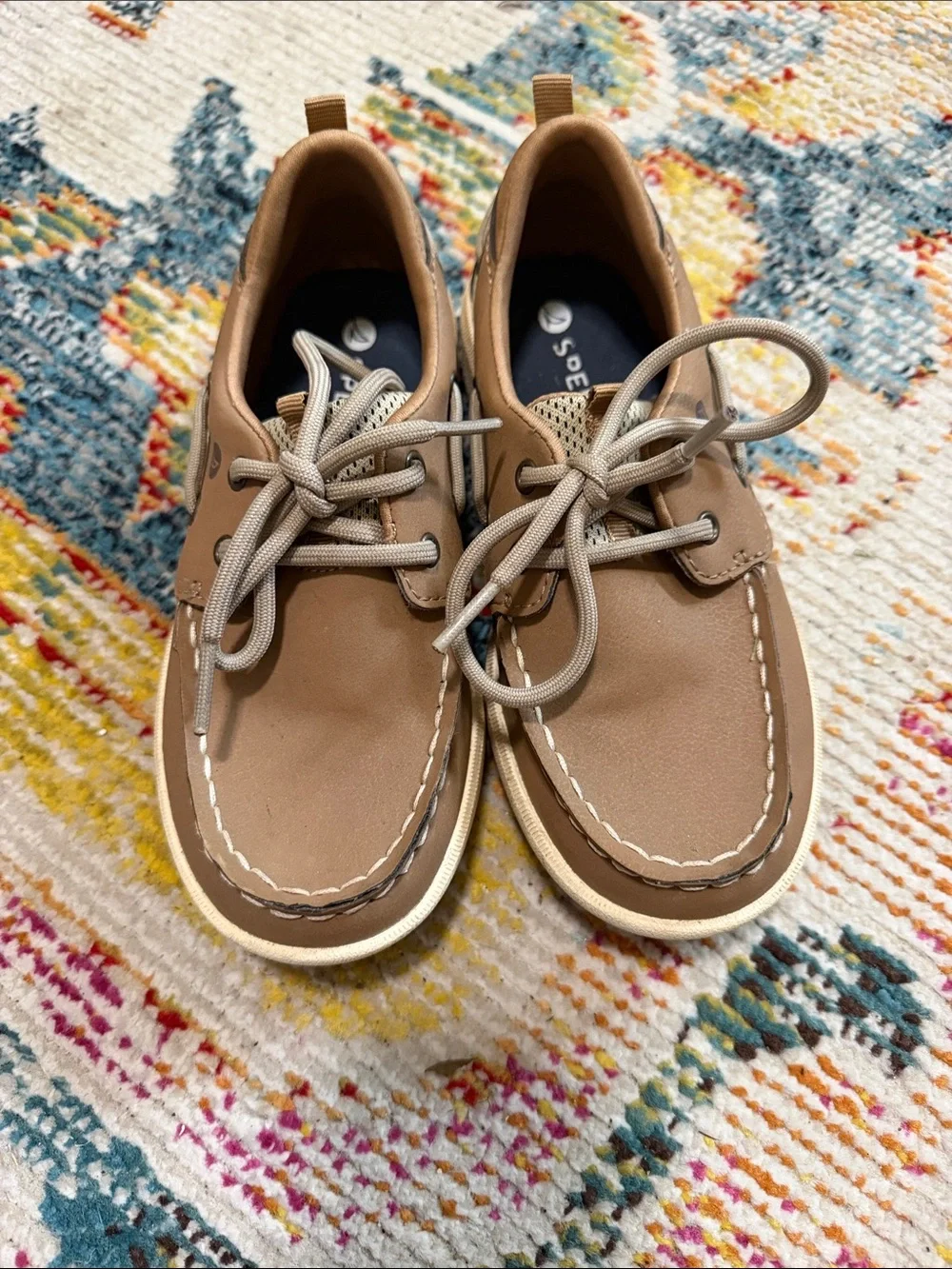 Sperry Kids Tan Boat Shoes